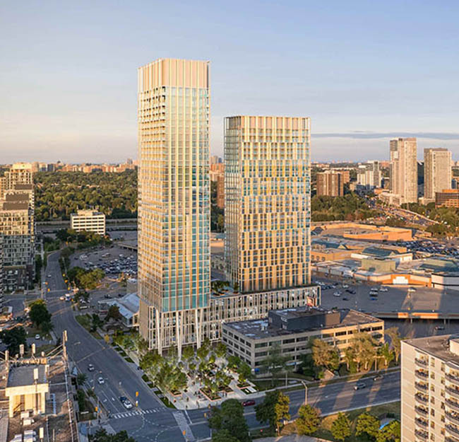 New parks and streetscape near Fairview Mall